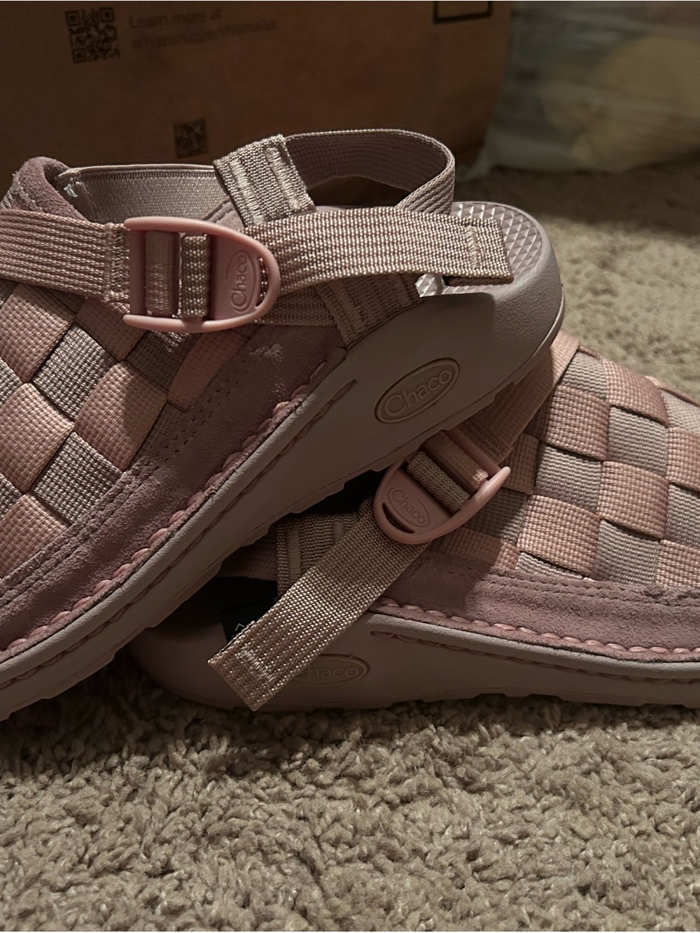 Chaco Women's Blush Pink Woven Canyon Clog